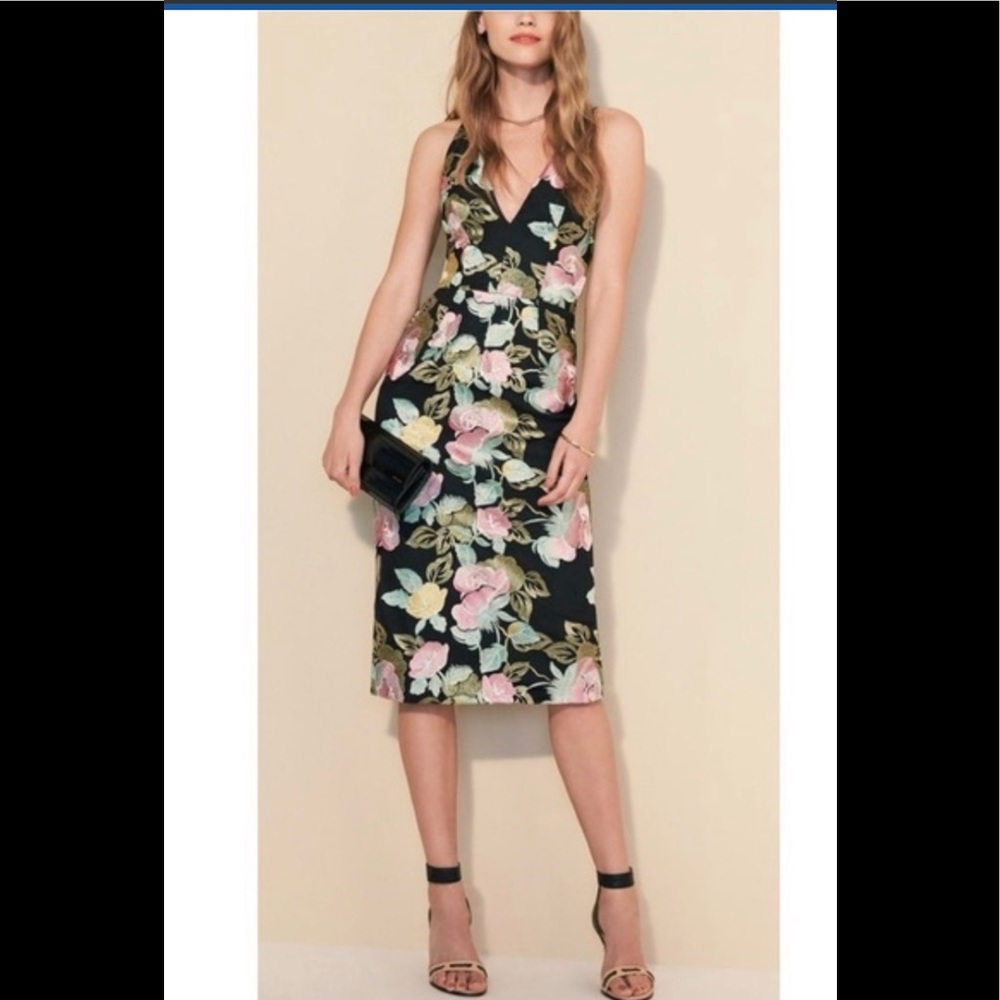Dress the Population “Mariah” embroidered dress